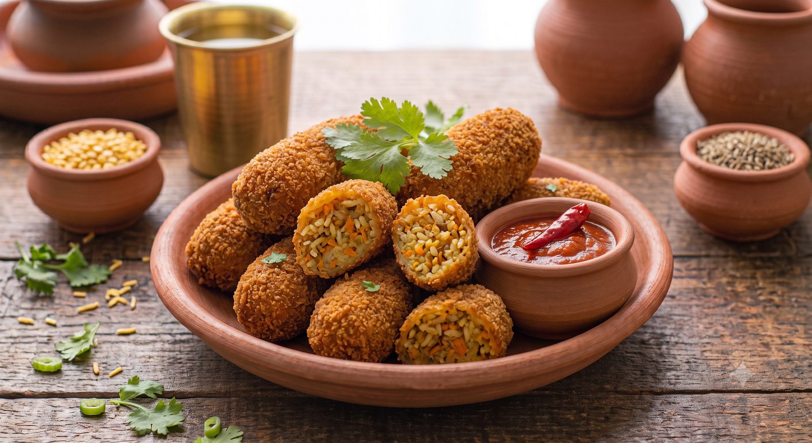 Photo of Carrot Rissoles served on a plate