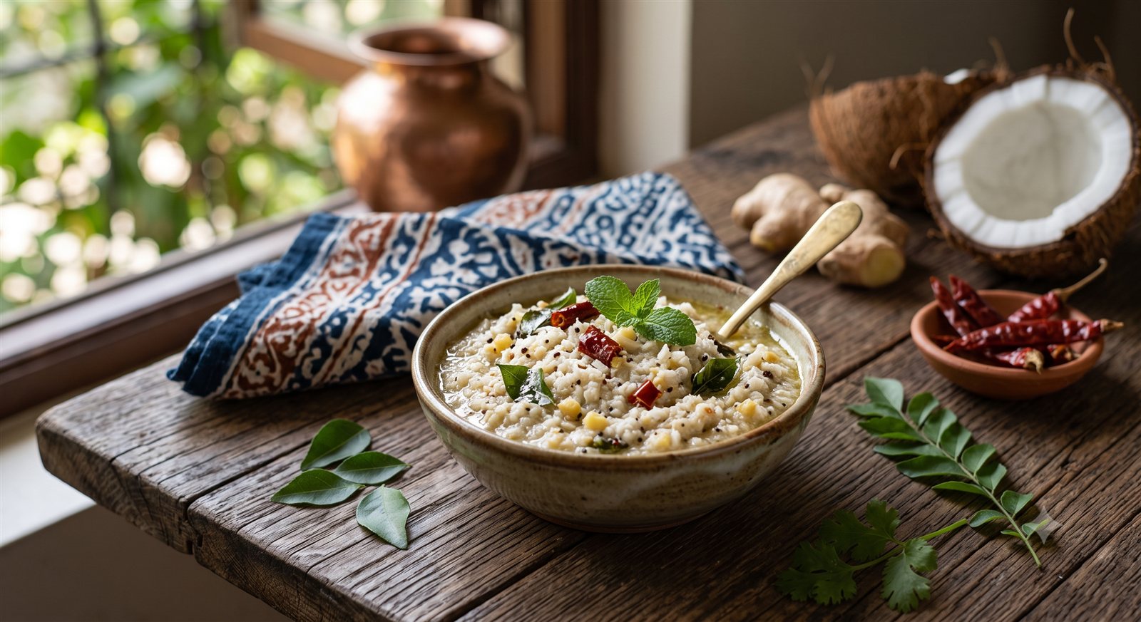 Photo of Coconut-Ginger Chutney (for Sandwiches) in a bowl