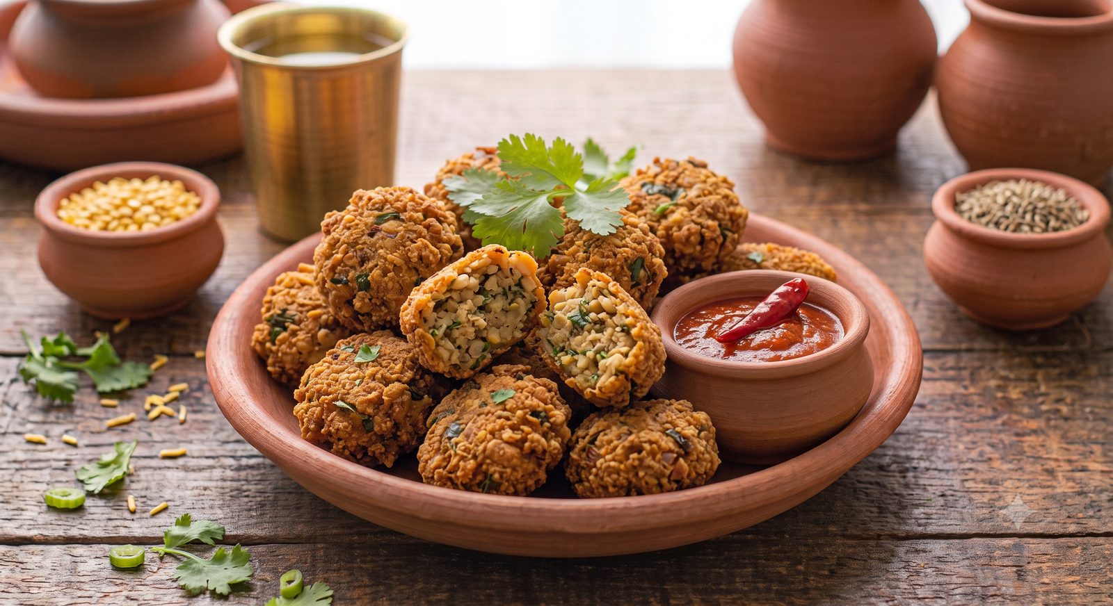 Photo of Double Bean Rissoles served on a plate