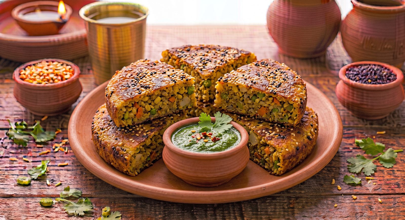 Photo of Handvo served on a plate