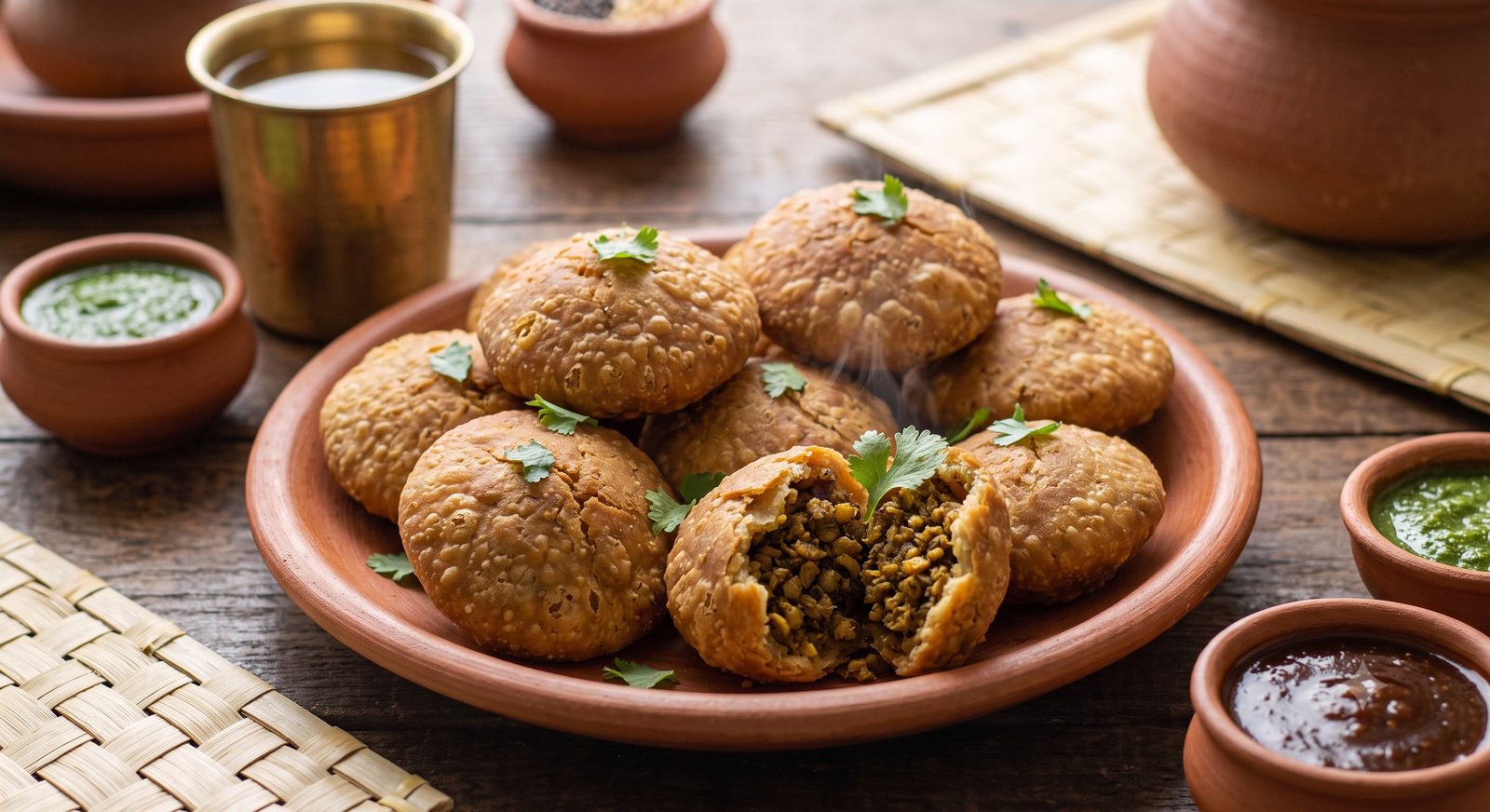 Photo of Lentil Kachori served on a plate