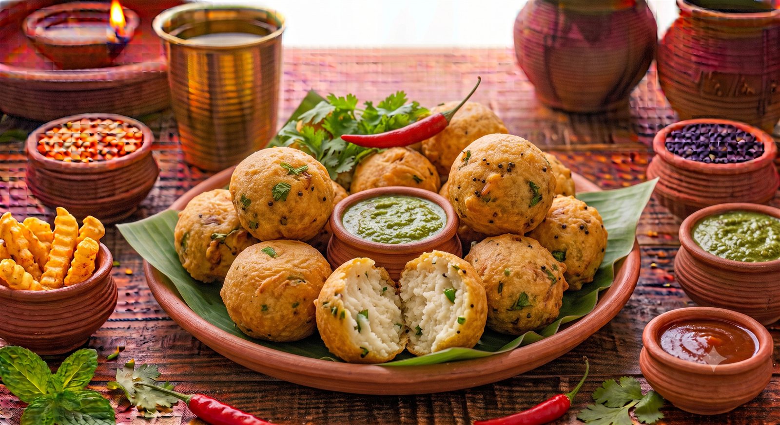 Photo of Mangalore Bonda served with coconut chutney
