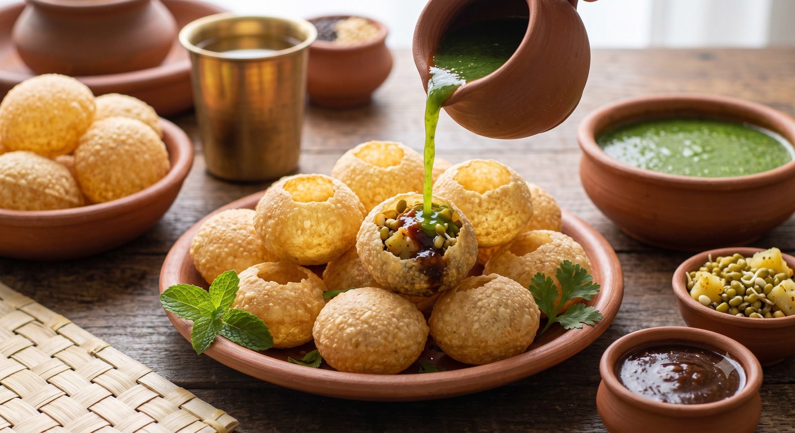 Photo of Pani Puri served on a plate