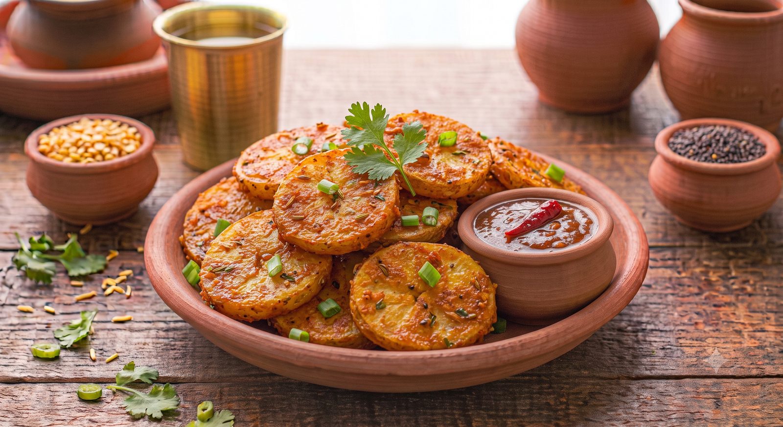 Photo of Potato Fritters served on a plate