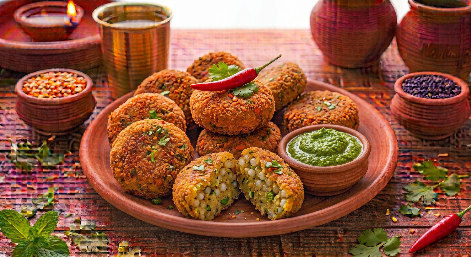 Photo of Sago Cutlets served on a plate