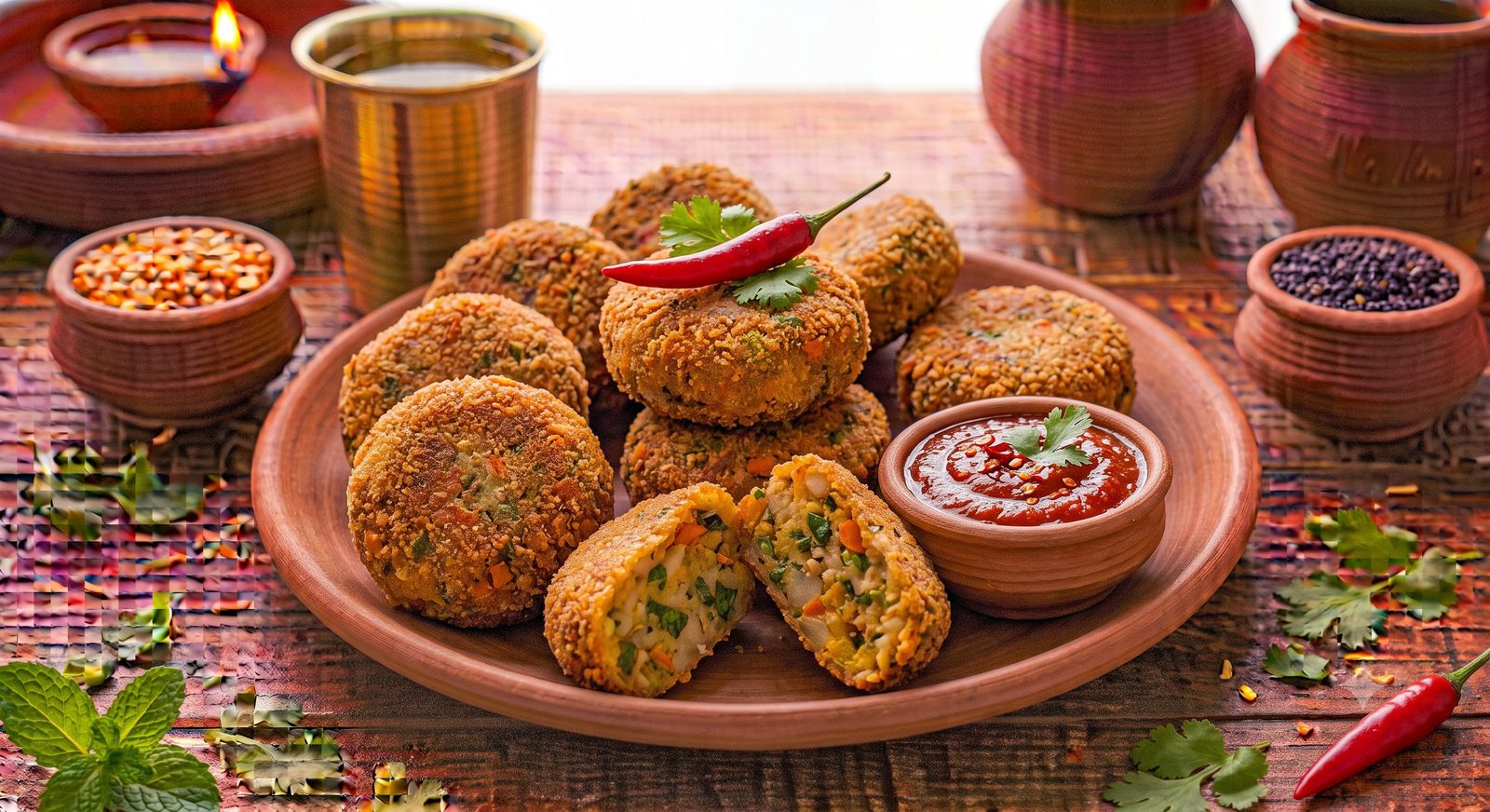 Photo of Spicy Cutlet served on a plate