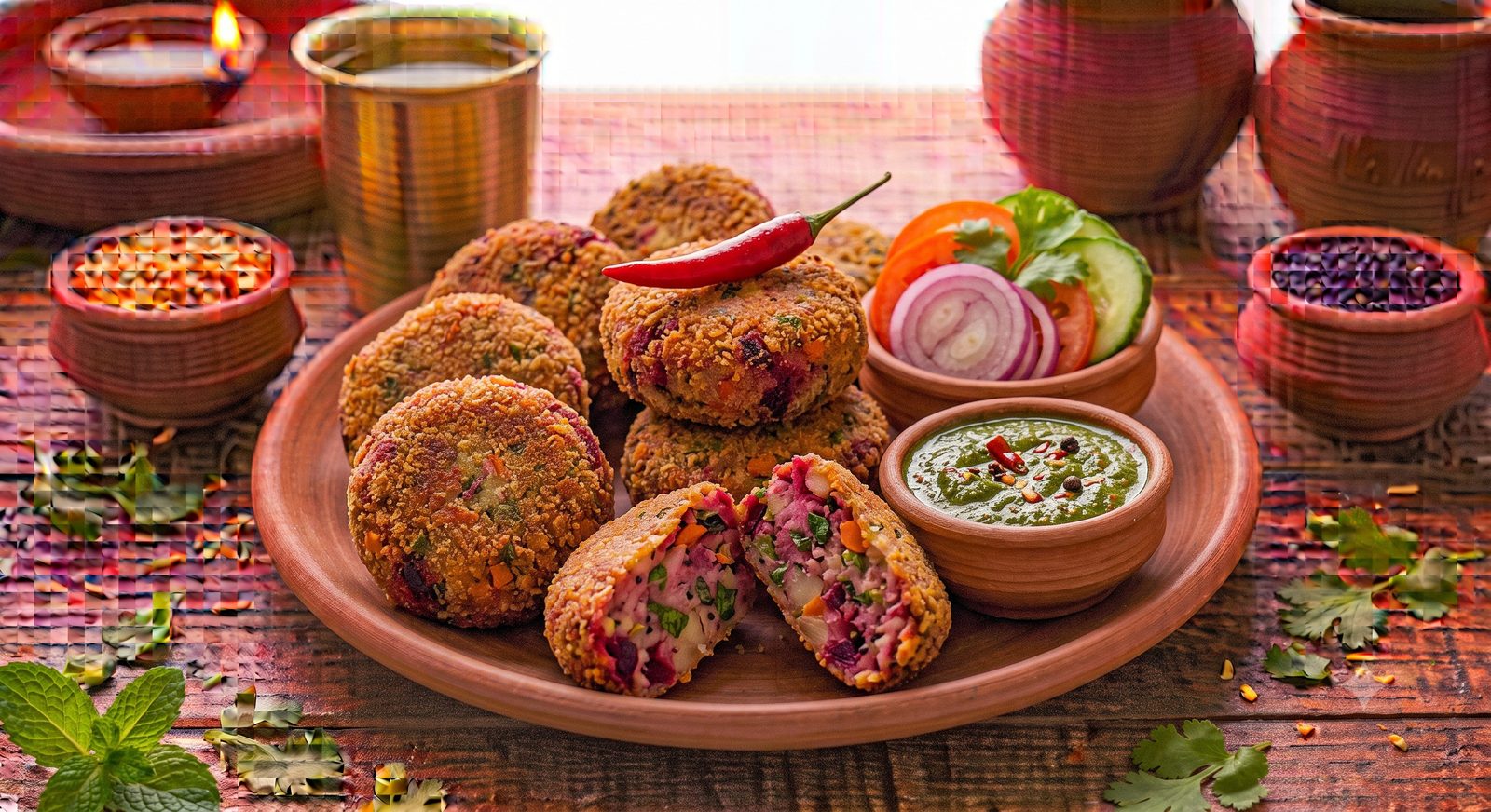 Photo of Vegetable Cutlet served on a plate