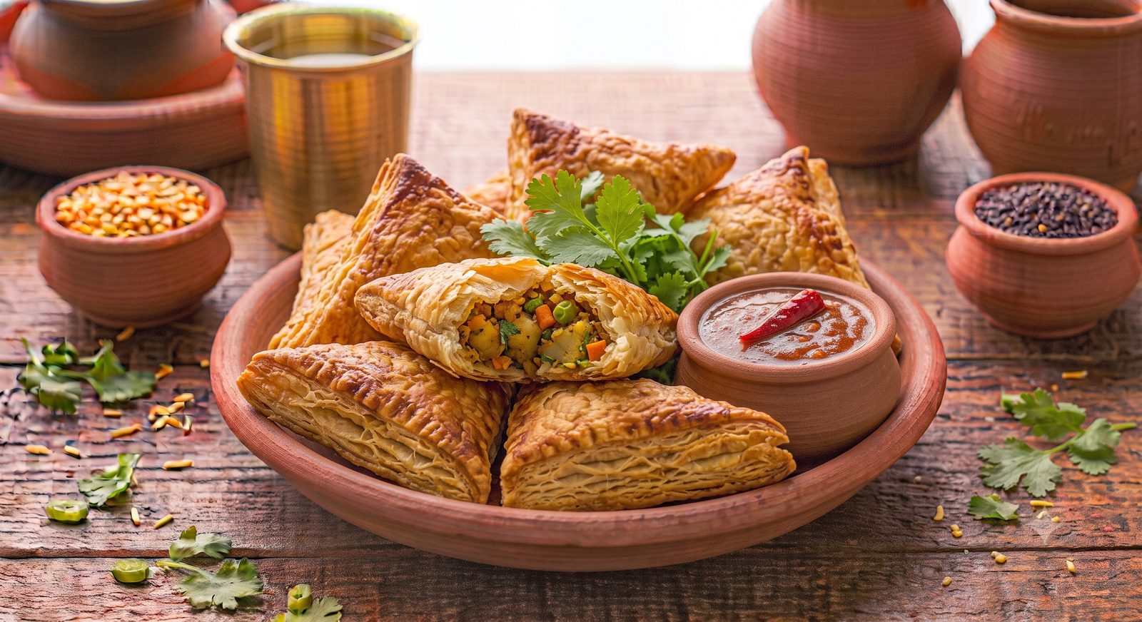 Photo of Vegetable Puffs served on a plate