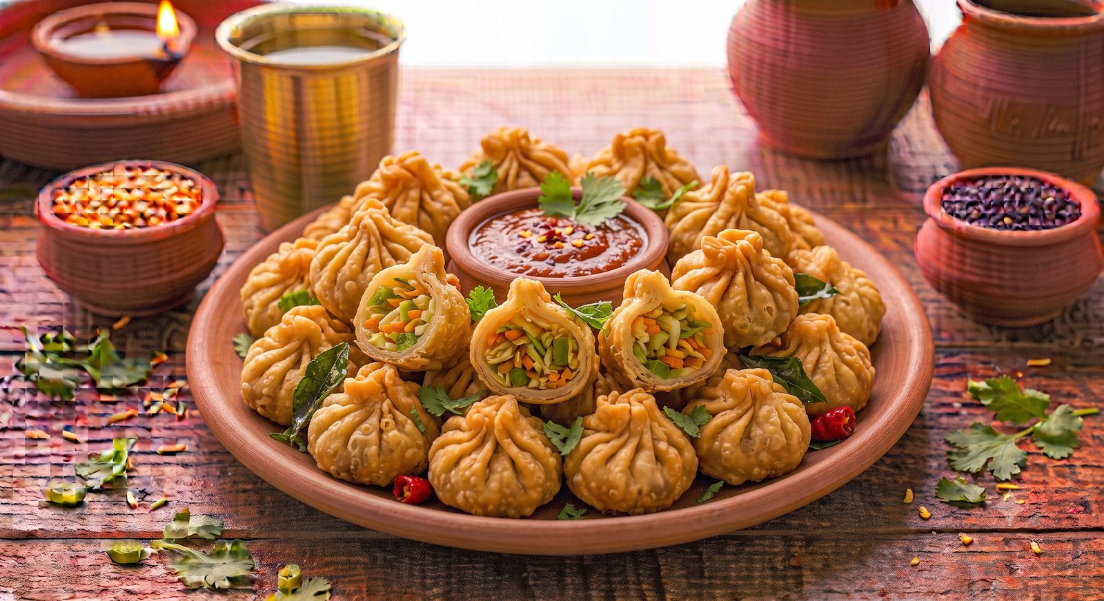 Photo of Wontons served on a plate